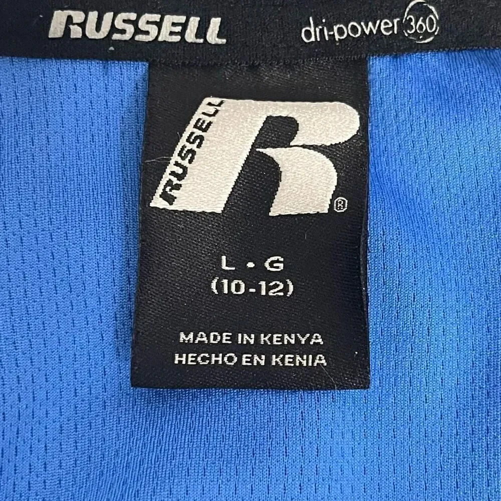 Russell Dri-Power 360 Long Sleeve Shirt   Sz LG (10-12)   EUC